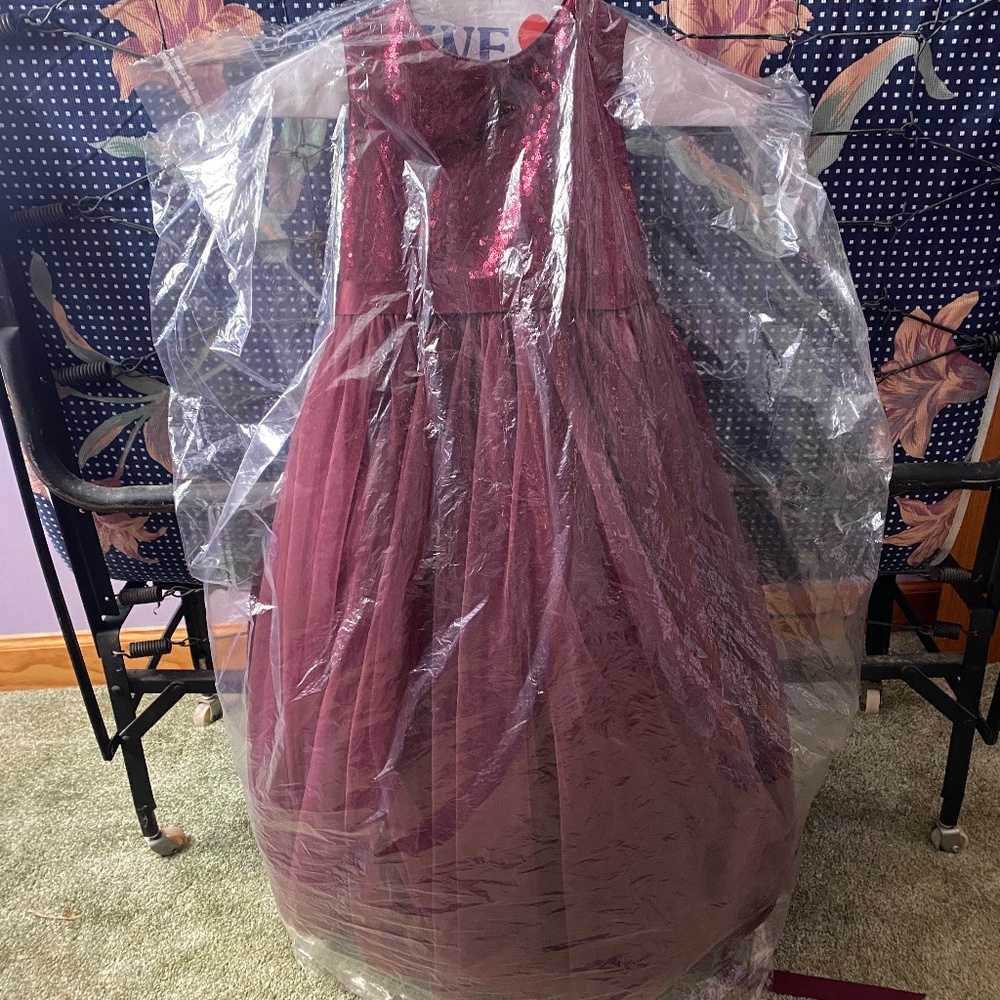 Size 6 Maroon flower girl dress